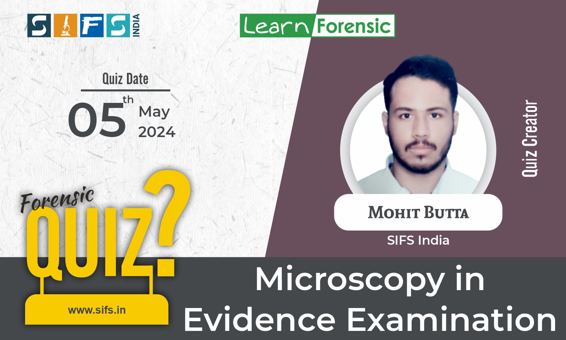 Microscopy in Evidence Examination
